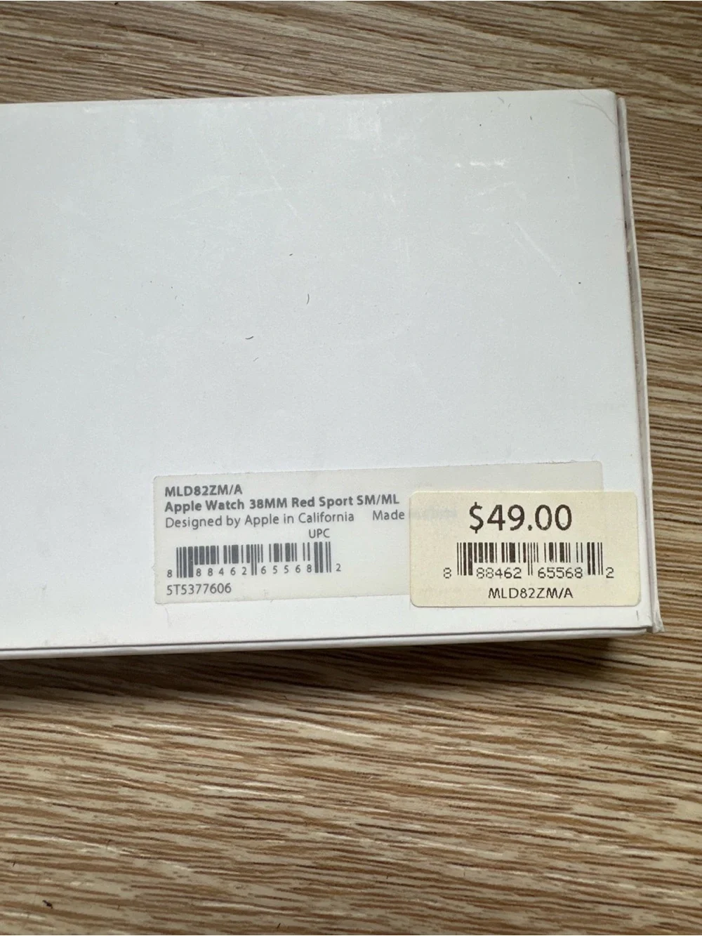 38mm Red Apple Watch Sport Band